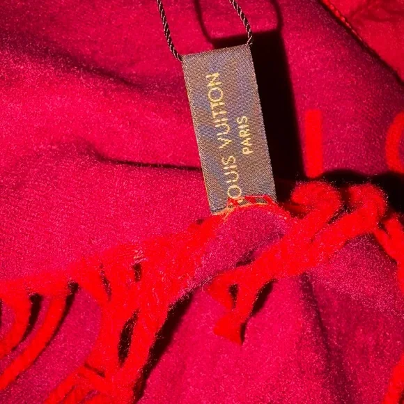 Louis Vuitton Red Scarf - Picture 2 of 7